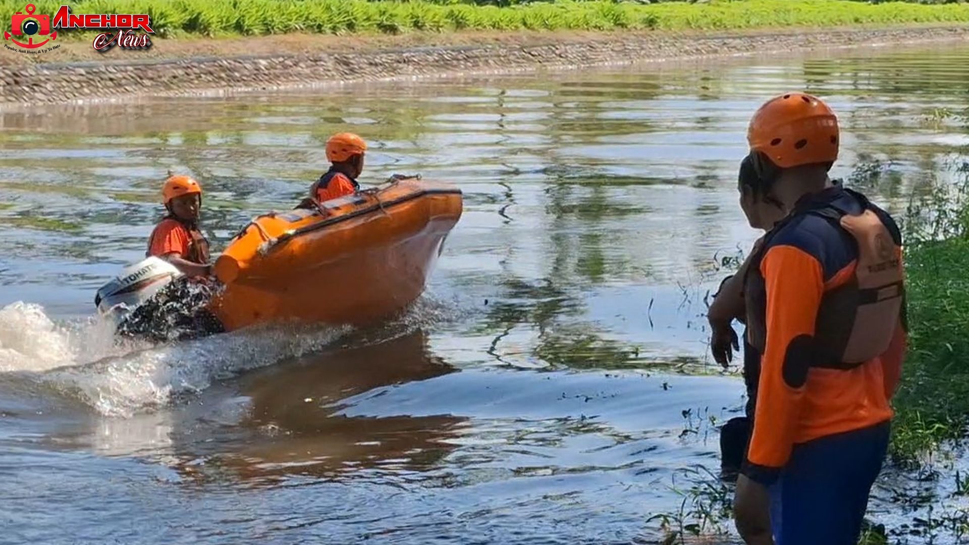 Pemotor Tercebur di Sungai Bondoyudo Ditemukan Meninggal