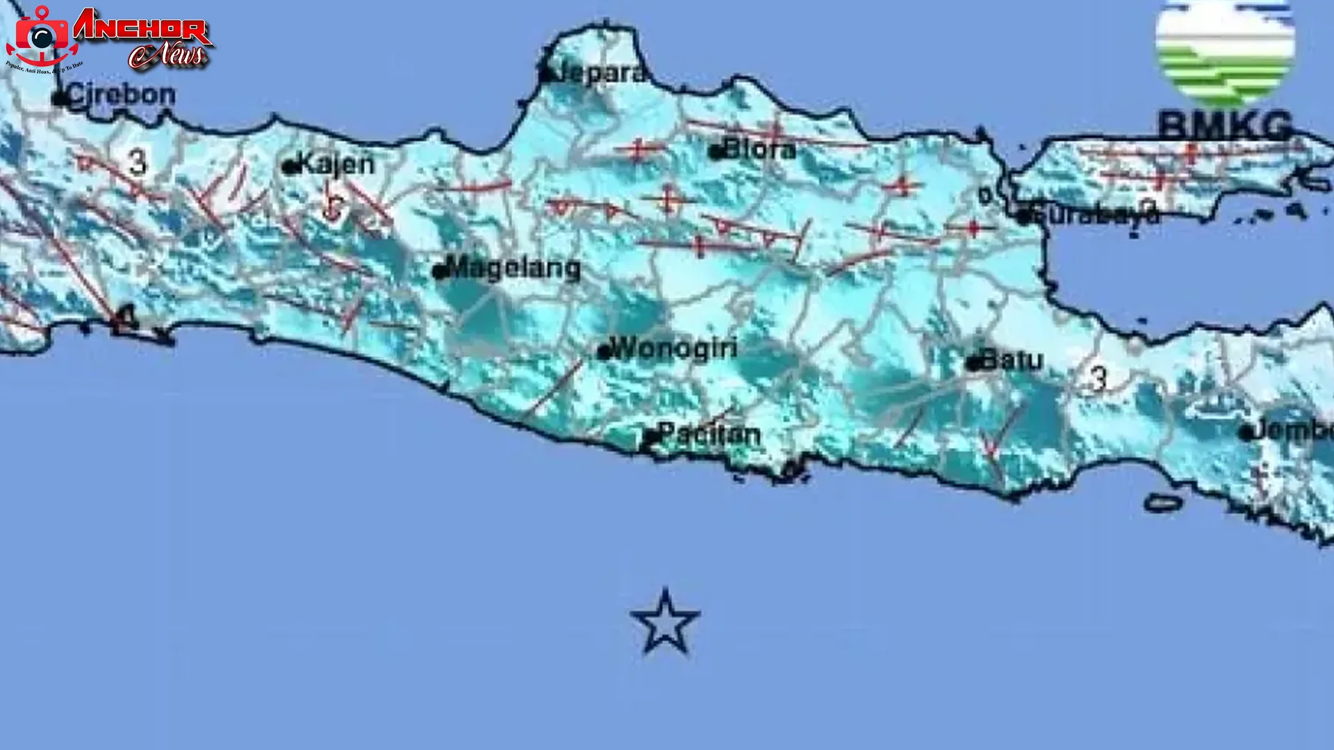 Intensitas Getaran Gempa M 6,4 Pacitan Terasa di Lokasi Sekitar Surabaya