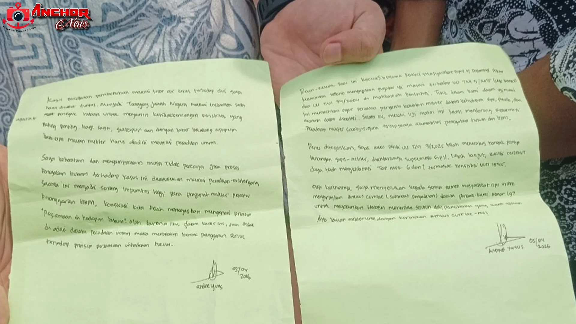 5 Alasan Super Oditurat Militer Jawab Mosi Tidak Percaya Andrie Yunus